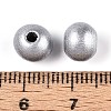 Spray Painted Round Natural Schima Wood Beads WOOD-A018-8mm-02-3