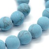 Synthetic Turquoise Beads Strands G-P387-01-4mm-3