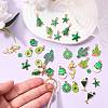 30Pcs 15 Styles Alloy Enamel Pendants ENAM-SZ0003-73-5