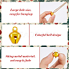 700Pcs Aluminum and Iron Bell Charms FIND-HS0001-48-4