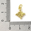 Brass Micro Pave Cubic Zirconia Charms KK-M283-16B-01-3