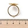 Oval 304 Stainless Steel Paua Shell Finger Rings for Women RJEW-G346-09G-01-5