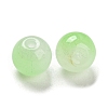 Two Tone Spray Painting Glass Beads GLAA-L046-03E-2