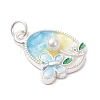 Alloy Enamel Pendants PALLOY-JF04631-4