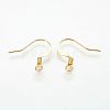 Brass French Earring Hooks KK-Q366-G-NF-2