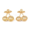 Brass Micro Pave Clear Cubic Zirconia Charms CU-CBA804C-12G-1