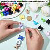 50Pcs Opaque Resin Beads RESI-SP0001-64-3