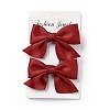 Solid Color Bowknot Cloth Alligator Hair Clip PHAR-D013-04B-1