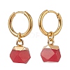 Gemstone Polygon Dangle Earrings EJEW-JE05106-5