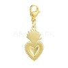 Sacred Heart Brass Pendants Decoations HJEW-JM00862-3