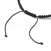 Synthetic Magnesite Skull Braided Bead Bracelets BJEW-JB10523-4