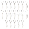 Unicraftale 20 Pairs Feather Dangle Leverback Earrings EJEW-UN0001-86-1