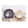 Halloween Series Wax Seal Brass Stamp Heads AJEW-M039-01N-1