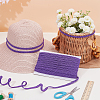 Polyester Braided Lace Trim OCOR-WH0110-14A-2