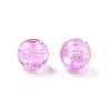 Spray Painted Crackle Glass Beads CCG-XCP0001-10-2