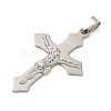 201 Stainless Steel Laser Cut Pendants STAS-P428-13P-01-2
