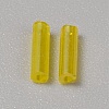 300Pcs Transparent Glass Round Bugle Beads GLAA-WH0015-74L-2