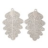 Long-Lasting Plated Brass Filigree Pendants KK-K336-09P-1