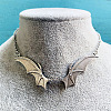 Gothic Bat Wings Alloy Pendant Necklaces FS-WG0FB67-01-1