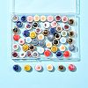 56Pcs 11 Colors Handmade Porcelain Beads PORC-FS0001-32-6