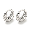 Thick Brass Hoop Earrings EJEW-L211-011N-P-1