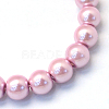 Baking Paint Pearlized Glass Pearl Round Bead Strands HY-Q330-8mm-47-2
