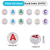 CHGCRAFT Plating Transparent Acrylic Beads MACR-CA0001-01-2