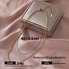 Vintage 304 Stainless Steel Box Chain Necklaces VZ3032-5-1