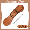 Leather Toggle Buckle AJEW-CL0003-73C-2