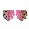 Resin & Walnut Wood Pendants RESI-S358-24D-1