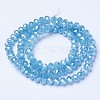 Electroplate Glass Beads Strands EGLA-A034-J2mm-A06-2