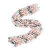 Electroplate Imitation Jade & Opaque & Transparent Glass Beads Strands EGLA-Q135-8MM-A16-2