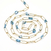 Handmade Brass Paperclip Chains CHC-H102-04G-3