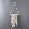 Cotton Cord Macrame Woven Wall Hanging HJEW-C010-19-2