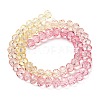 Transparent Painted Glass Beads Strands X1-DGLA-A034-T6mm-A09-5
