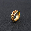 304 Stainless Steel Rotatable Chain Finger Rings for Men FS-WG60CA3-27-1