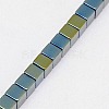 Electroplate Non-magnetic Synthetic Hematite Beads Strands G-J170A-4x4mm-05-3