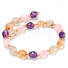 Natural Amethyst & Rose Quartz & Prehnite & Citrine Beads Strands G-N342-53-3