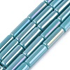 Electroplate Opaque Glass Beads Strands X-EGLA-Q132-02A-B03-1