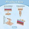 2Pairs Alloy Enamel Cufflinks FIND-FG0004-36-2