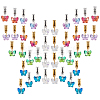 40Pcs 10 Styles Glass European Dangle Charms PALLOY-PH01829-1