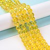 Baking Paint Glass Beads Strands X-DGLA-Q023-8mm-DB29-3