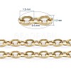3.28 Feet PVD Vacuum Plating 304 Stainless Steel Cable Chains X-CHS-F007-01G-A-2