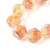 Textured Inner Flower Handmade Lampwork Beads LAMP-T024-07F-4