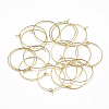 Brass Hoop Earrings KK-T032-005G-2