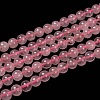 Natural  Rose Quartz Beads Strands X-G-L104-6mm-01-1