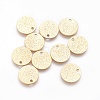 Ion Plating(IP) 304 Stainless Steel Charms STAS-E455-02G-12mm-2