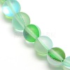 Synthetic Moonstone Beads Strands G-F142-10mm-05-3