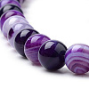 Natural Striped Agate/Banded Agate Beads Strands G-S259-04F-10mm-3