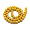 Synthetic Ocean White Jade Beads Strands G-S254-8mm-B04-3